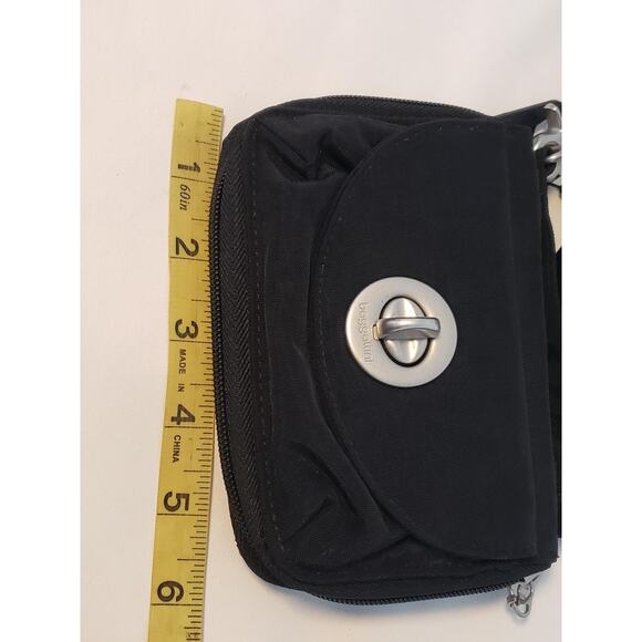 Baggallini Crossbody Wallet Womens One Size Black Brisbane Water-Resistant Nylon - Picture 4 of 13